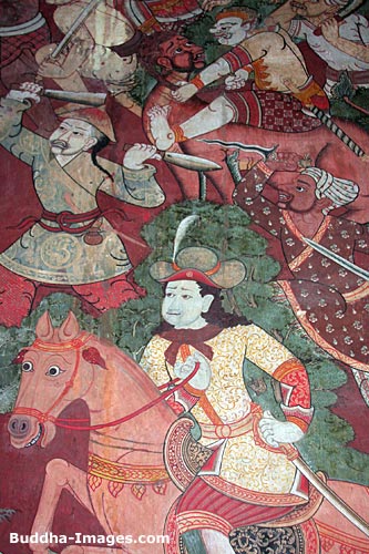 Foreigners depicted in scenes of the Canda-Kumara Jataka