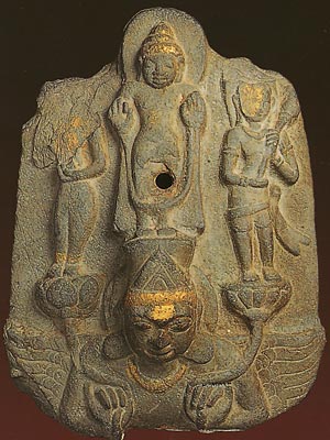 Thailand Buddhism Dvaravati art Phra Pathom Chedi, Buddha Images