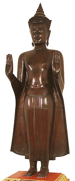 Buddha Standing Calming the Oceans, Ayutthaya Style