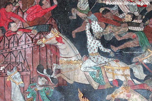 Battle Scene from the Mahosadha Jataka