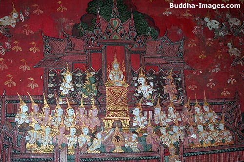 Nimi converses in Heaven with the deities - the Nimi Jataka
