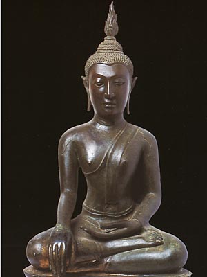 Sitting Buddha Image, Subduing Mara, U-Thong Style