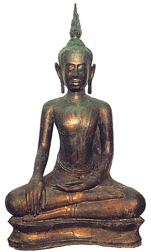 Subduing Mara, Sitting Buddha Image, U-Thong Style