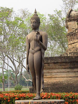 sukhothai, abhaya mudra