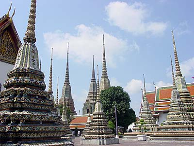 Chedis at Wat Pho, Bangkok