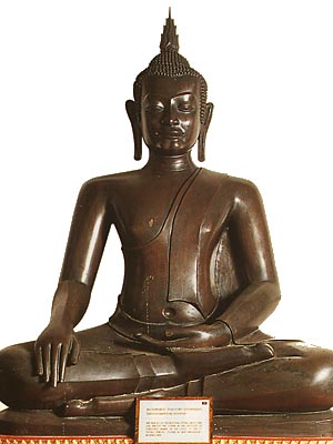 Subduing Mara, U-Thong Style Sitting Buddha Image