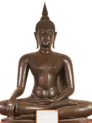 Sitting Buddha, Sukhothai Style, Subduing Mara