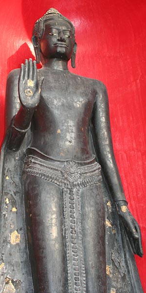 Standing Buddha Image, Royal Attire, Lopburi Style